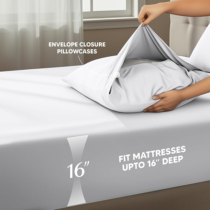 Utopia Bedding King Size Sheet Set – 4 Piece Bed Sheets, Soft and Breathable - Image 4