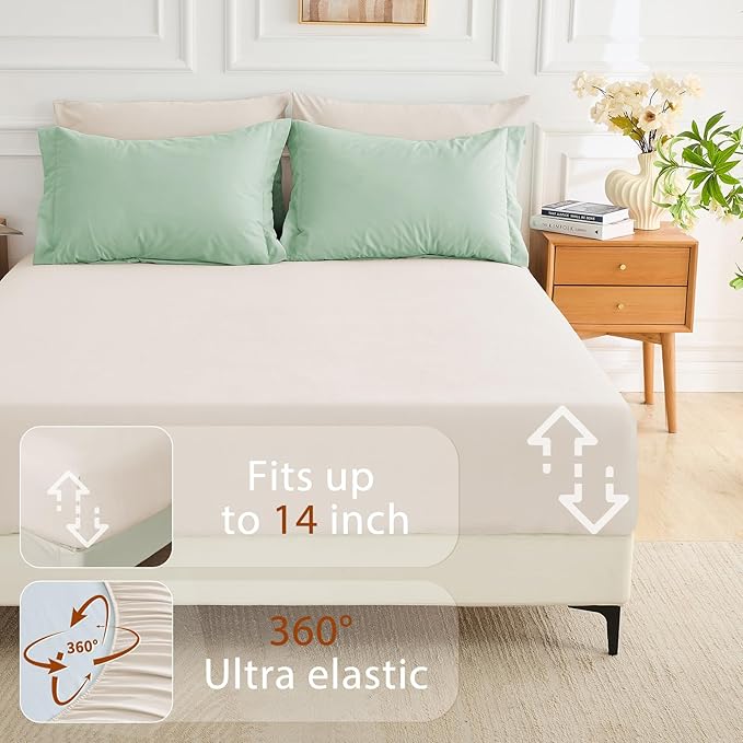 MUXHOMO 7 Pieces Full Comforter Set, Soft Bed in a Bag Full Size, All Season - Image 5