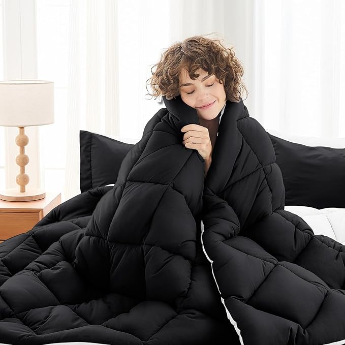 MUXHOMO 5 Pieces Twin Comforter Set, Reversible Bed in a Bag Twin Size - Image 2
