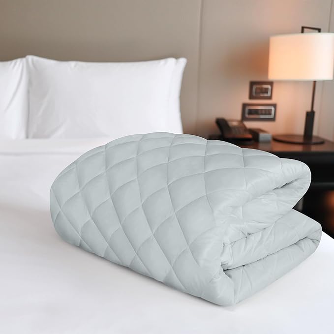Utopia Bedding Quilted Fitted Mattress Pad, Twin Size, Elastic Fitted Mattress - Image 5