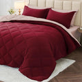 MUXHOMO 7 Pieces King Comforter Set, Reversible Bed in a Bag King Size by MUXHOMO