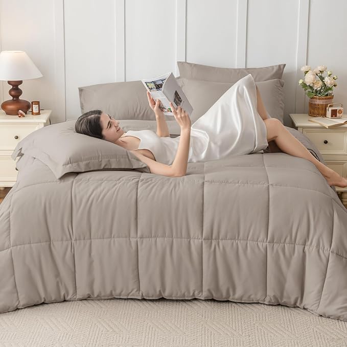JOLLYVOGUE Full Comforter Set, Ultra-Soft Bed in a Bag Full Size 7 Pieces - Image 7