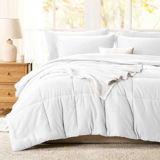 CozyLux Full Size Comforter Sets White - Image 8