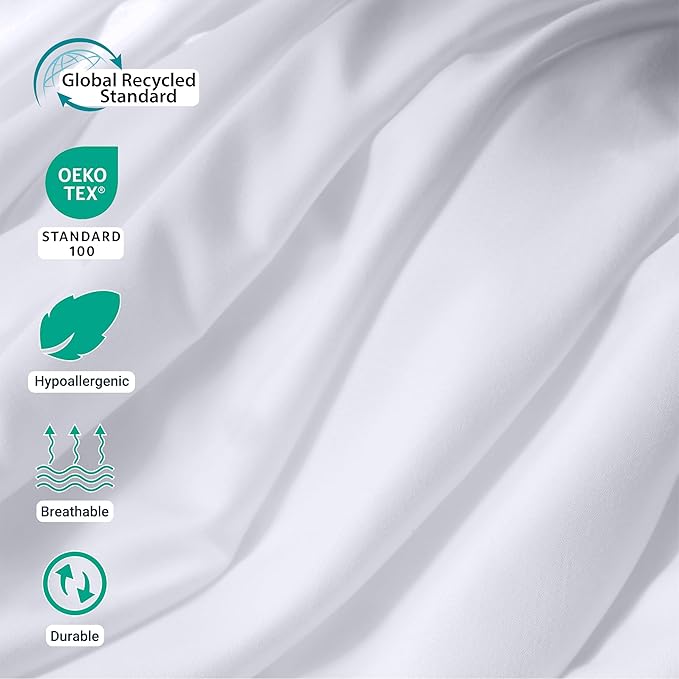 ZPECC White Bulk Flat Sheets Only Full Size 12 Pack, Easy Sort Top Bed Sheet by - Image 4