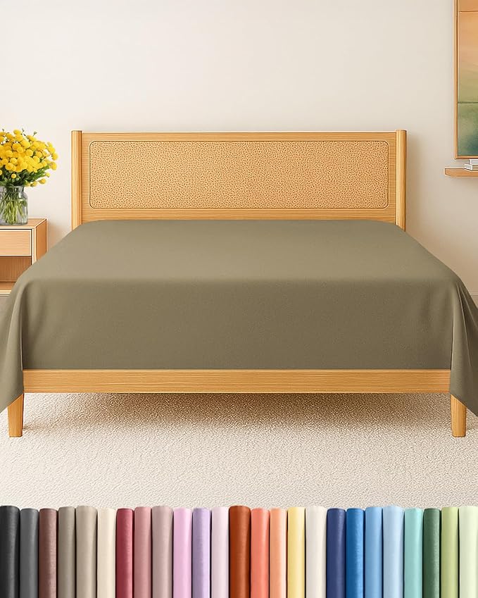 Twin XL Size Flat Sheet by CGKUnlimited