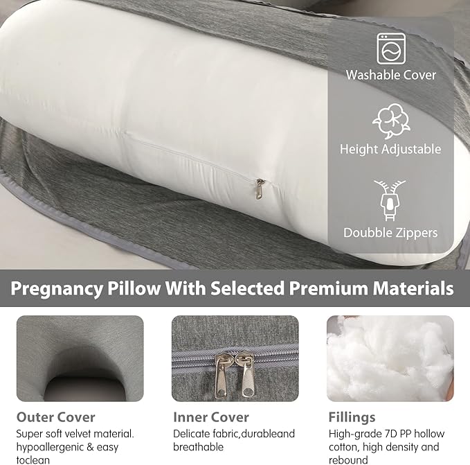 U-Shaped Full Body Pregnancy Pillow - Image 4