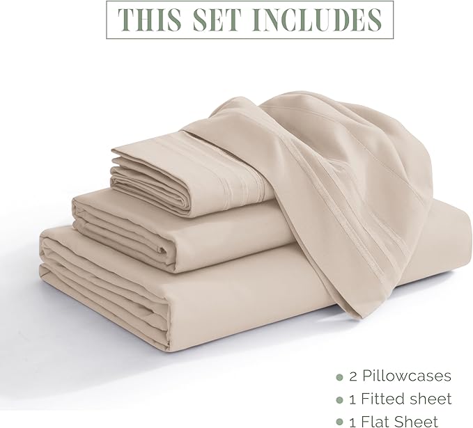 Elegant Comfort Luxurious 1500 Premium Hotel Quality Microfiber Three Line - Image 3