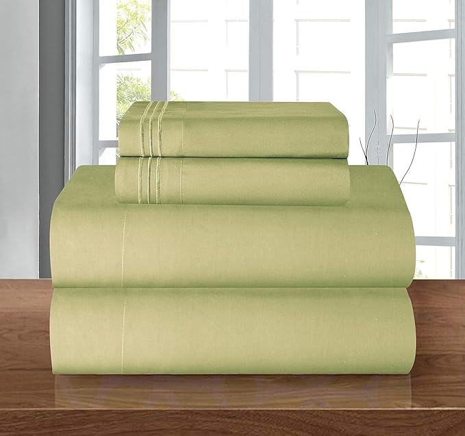 Elegant Comfort Luxury 1500 Premium Hotel Quality Microfiber 4-Piece Sheet Set - Image 2