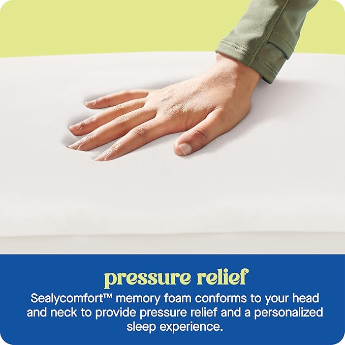 Sealy Dreamlife King Size Memory Foam Cooling Pillow - Image 3