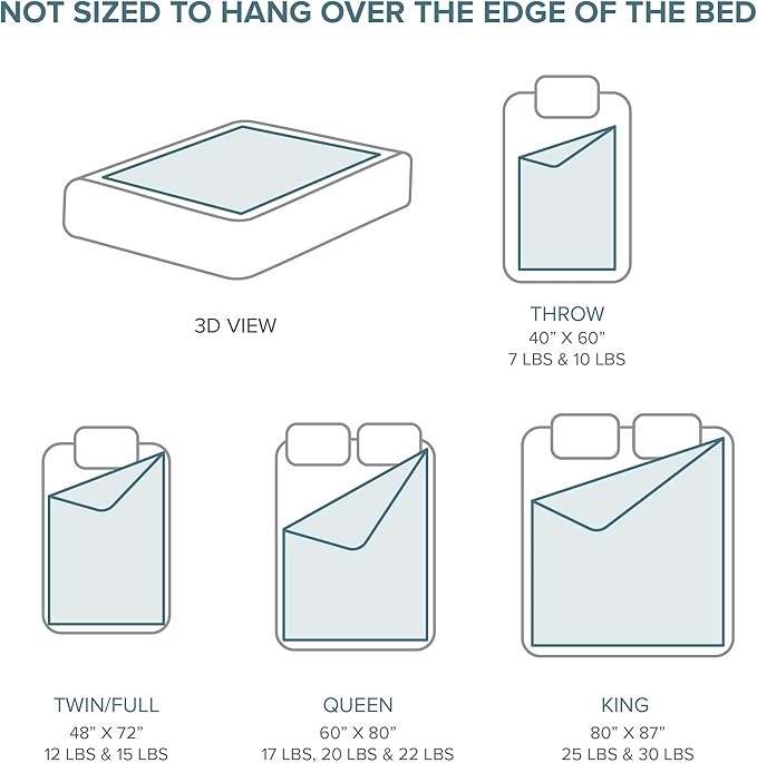 Bare Home Weighted Blanket King Size 30lb - Image 4