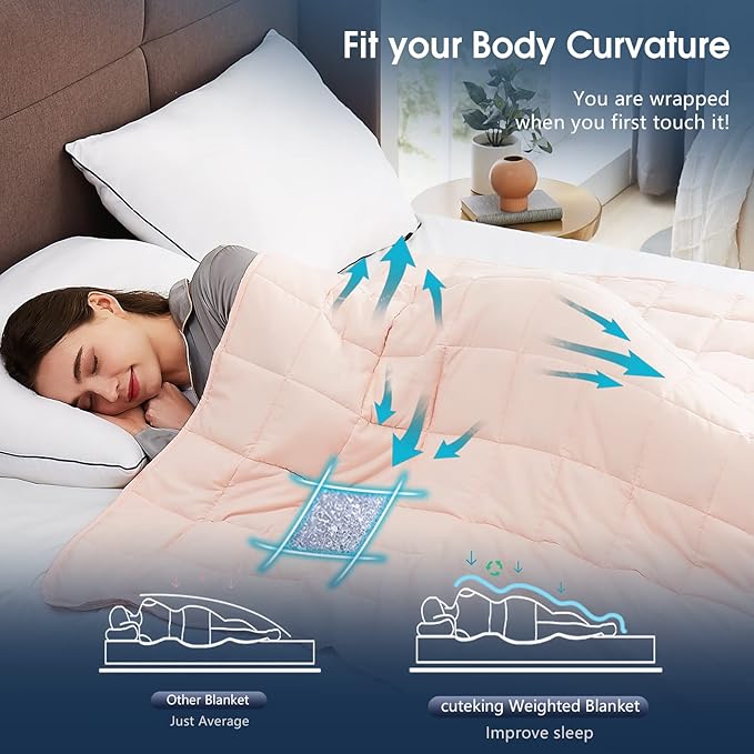 CuteKing Weighted Blanket for Adults Heavy Blanket for 240-260lbs, Weighted - Image 5