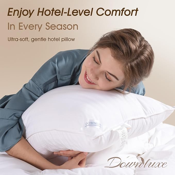 downluxe Down Alternative Pillows Standard Size Set of 2 - Image 2