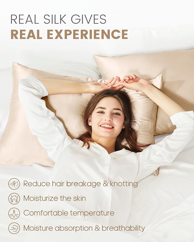 THXSILK 100% Mulberry Silk Pillowcase - Image 3