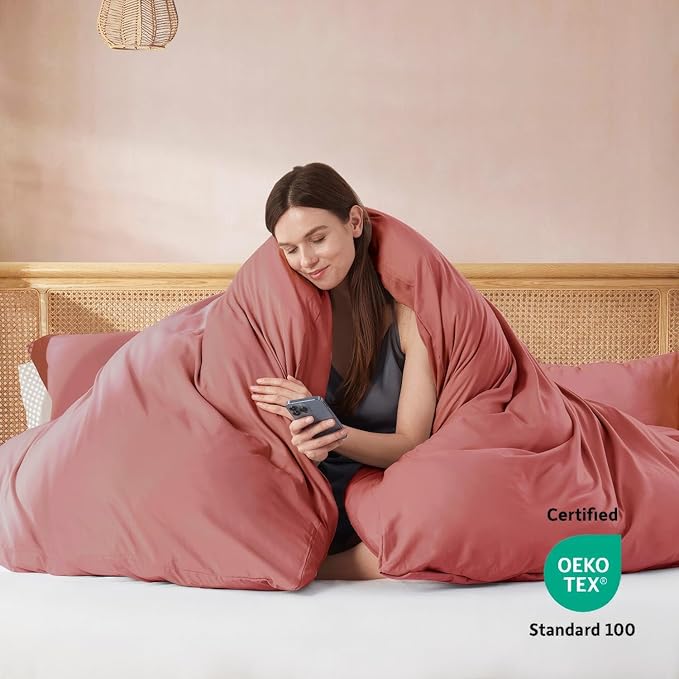 Nestl Pink Clay Duvet Cover Full Size - Image 3