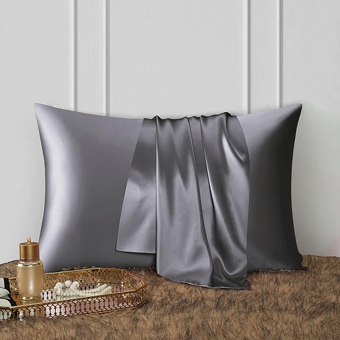 DISANGNI Silk Set: 22 Momme 100% Natural Mulberry Silk Pillow Case & Eye Mask - Image 4