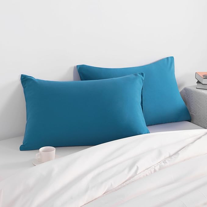 NTBAY Queen Pillow Cases Set of 2, 2 Pack Brushed Microfiber 20x30 Pillow Cases - Image 2