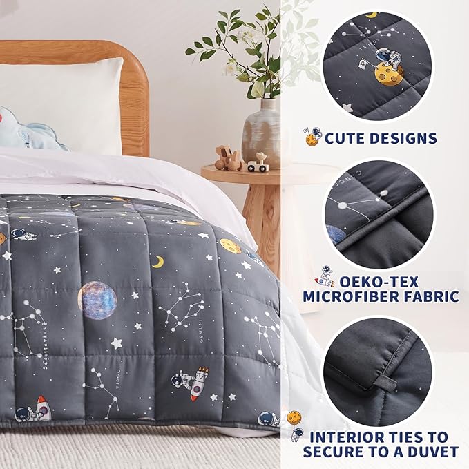 anfie Weighted Blanket Kids, Weighted Blanket Cooling Blanket - Image 5