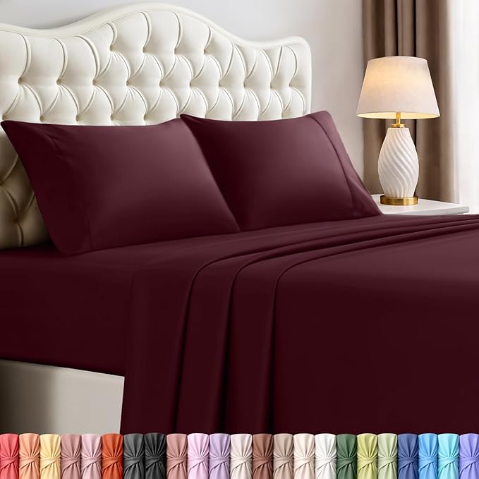 Utopia Bedding Full Size Sheet Set – 4 Piece Bed Sheets, Soft and Breathable by UTOPIABEDDING