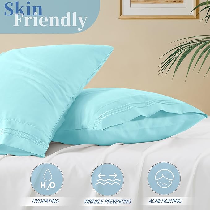 Vonty 2 Pack King Pillow Cases - Image 3