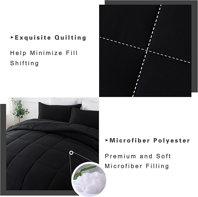 DOWNCOOL California King Comforter Set -All Season Bedding Comforters Sets - Image 4