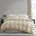 Nestl Beige Cream Duvet Cover Queen Size by Nestl