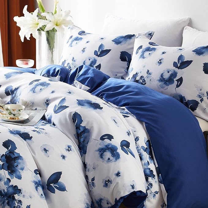 Cupocupa Duvet Cover King Size Set Boho Floral Pattern King Duvet Cover Set - Image 3