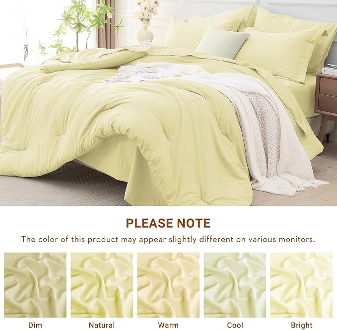 MUXHOMO 5 Pieces Twin Comforter Set, Soft Bed in a Bag Twin Size, All Season - Image 6