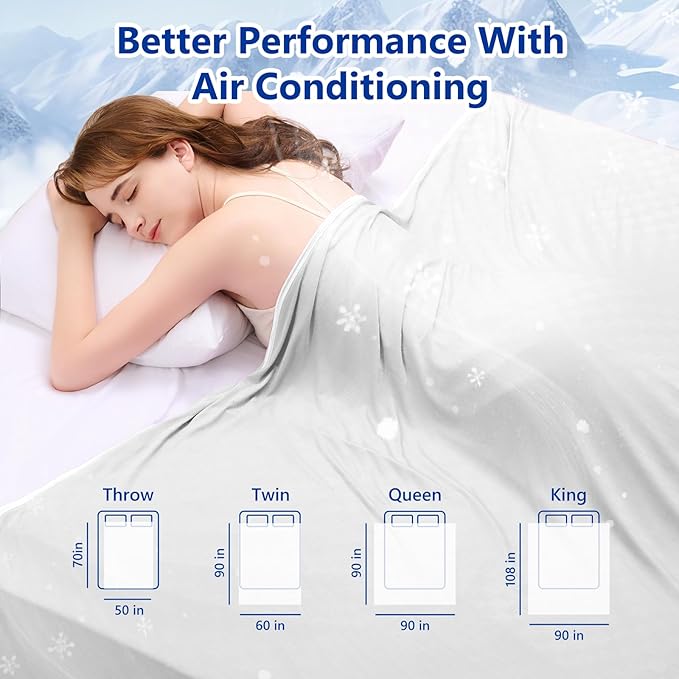 Topcee Cooling Blanket King Size- 90"x108" Summer Cooling Throw Blanket - Image 7