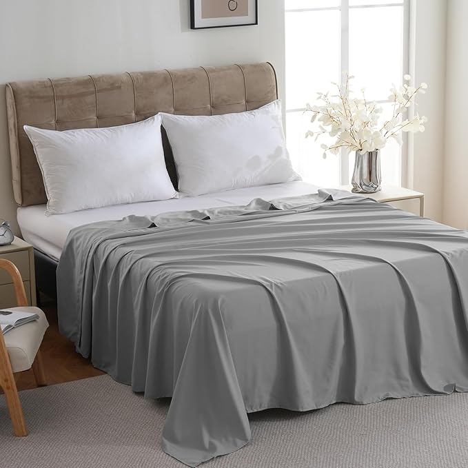 ZPECC Bulk Flat Sheets Only Twin Size 6 Pack, Easy Sort Top Bed Sheet by - Image 2
