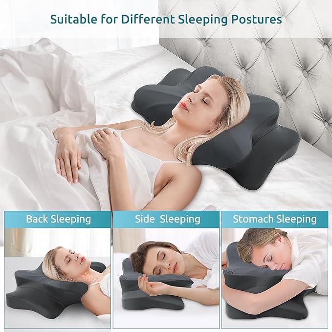 DONAMA Cervical Pillow for Neck and Shoulder Pain Relief, Cooling Contour - Image 4