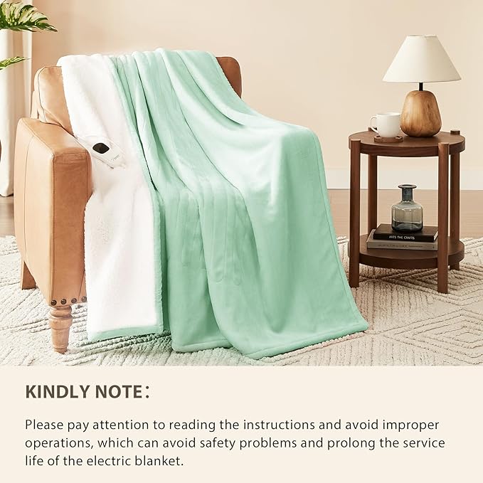Homemate Electric Heated Blanket Full Size - Image 6