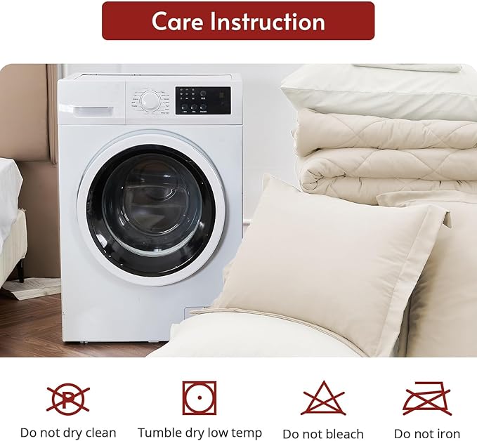 MUXHOMO 5 Pieces Twin XL Comforter Set, Reversible Bed in a Bag Twin XL Size - Image 9