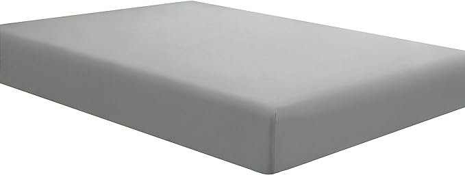 Sfoothome Full Grey Fitted Sheet Only, Wrinkle Free by Sfoothome