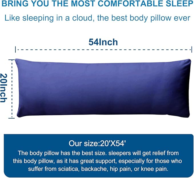 DOWNCOOL Large Body Pillow Insert- Breathable Full Body Pillow - Image 6