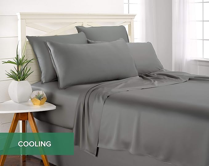 Pure Bamboo Full Sheets, Genuine 100% Organic Viscose Derived from Bamboo Bed - Image 5