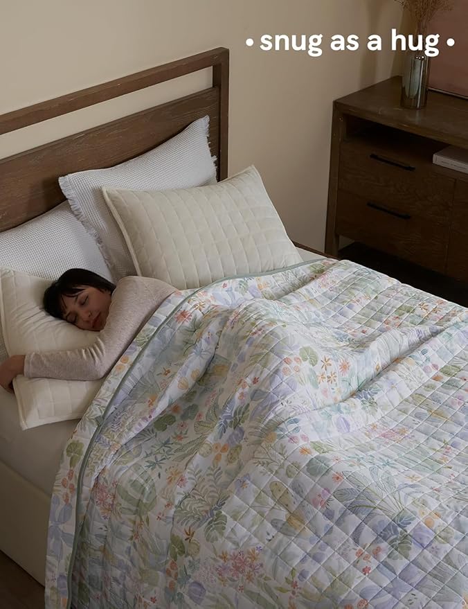 YnM 15lbs Weighted Blanket for Adults, Cooling Nylon/PE Heavy Bed Throw Blanket - Image 3
