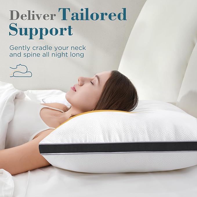 viewstar Bed Pillows Standard Sizes Set of 2, Hotel Quality Cooling Down - Image 3
