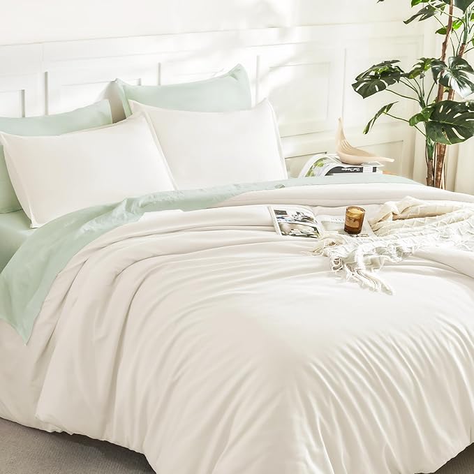 Litanika Twin XL Comforter Set Cream, 2 Pieces Extra Long Dorm Bedding Sets - Image 5