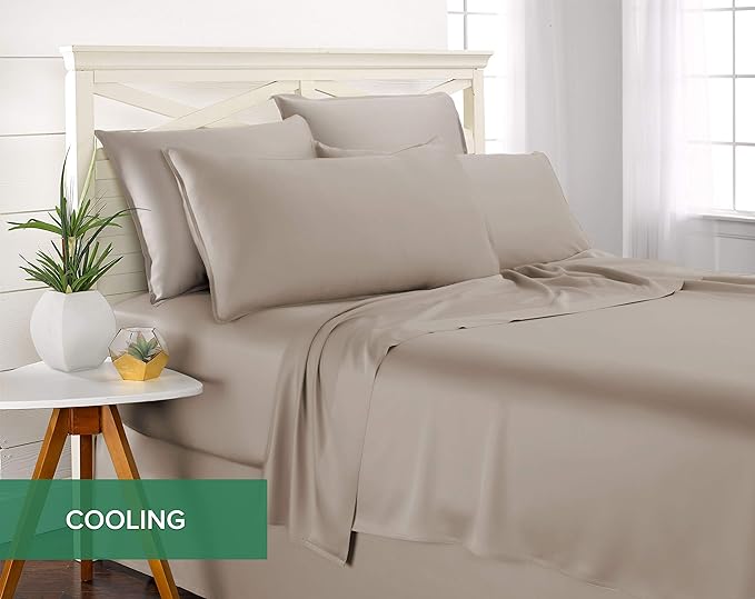Queen Pillowcases by Pure Bamboo, Genuine 100% Organic Viscose Derived from - Image 5