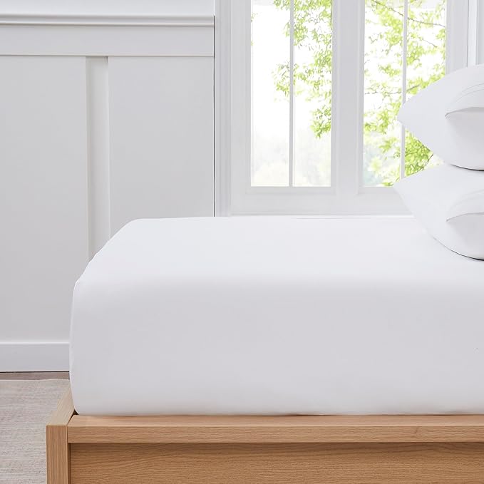 Twin XL Fitted Sheet Only with Full Elastic & Built in Corner Sheet Straps to - Image 3