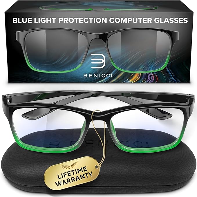 Stylish Blue Light Blocking Glasses by BENICCI