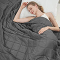 Weighted Blanket for Adults 15lbs, Twin Full Size Cooling Heavy Throw Blanket by BETU