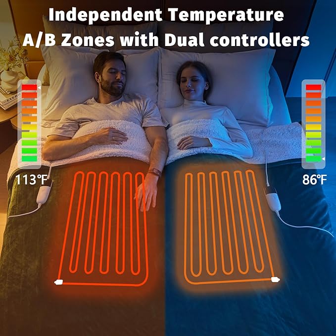 Heated Electric Blanket Queen Size - Image 2