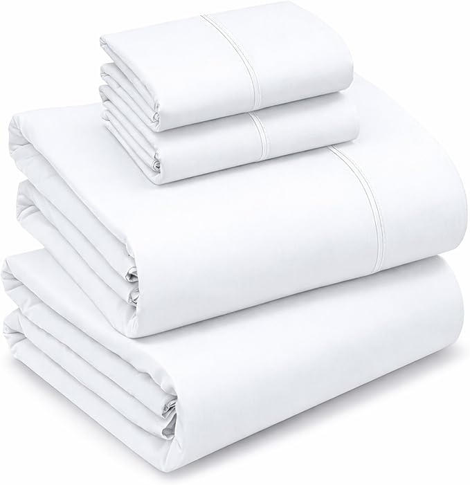 RUVANTI 100% Cotton Sheets – King Size Percale Bedding, Cooling & Breathable by Ruvanti
