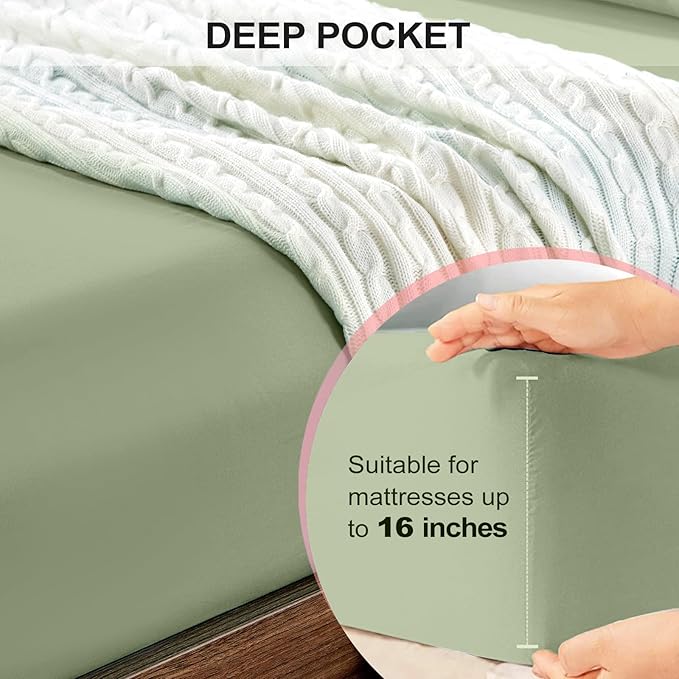 FreshCulture Queen Fitted Sheet - Image 4