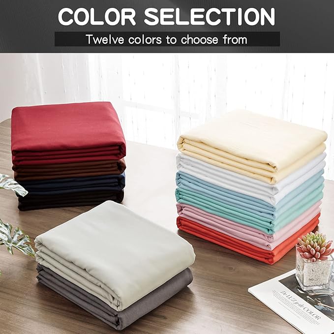 FreshCulture Queen Flat Sheets Only 2 Pack - Image 6