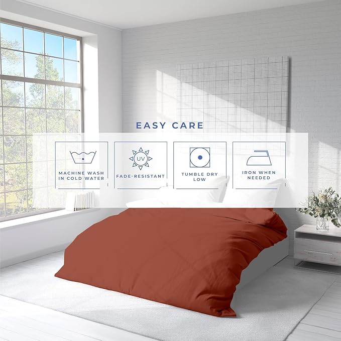 Kotton Culture 3 Pc 120" x 98" Duvet Cover Set Oversized King 100% Egyptian - Image 7
