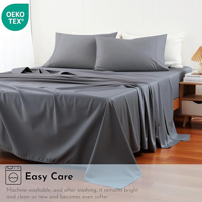 Cotton Flat Sheets Only, 600 TC 100% Cotton Flat Sheet Top Sheet Only, TwinXL - Image 8