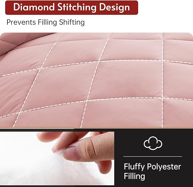 MUXHOMO 7 Pieces Full Comforter Set, Reversible Bed in a Bag Full Size - Image 7