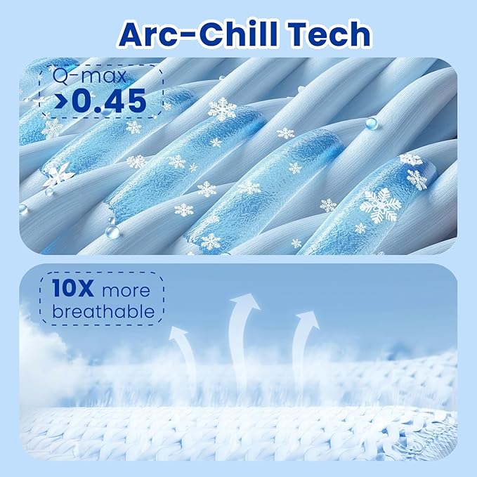 Topcee Cooling Blanket for Night Sweats Absorbs Heat to Keep Adults, Children - Image 3